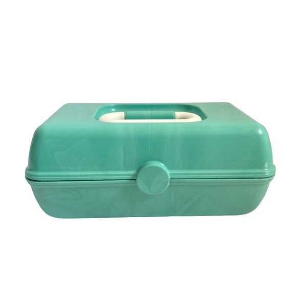 Caboodles Storage & Organization Caboodles Pretty In Petite Sea Foam Marble Vintage Travel